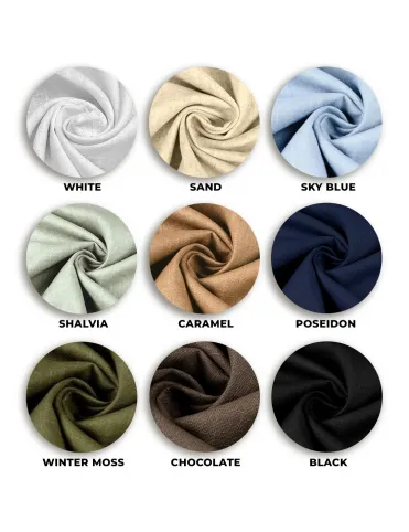 Men's linen cropped trousers - lightweight, natural, made for summer