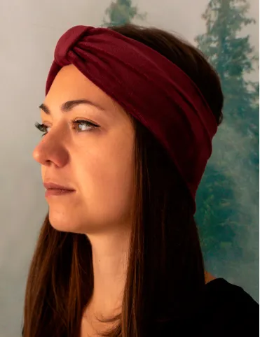 Velor headband Wine