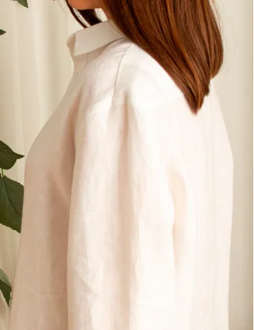 Leinen-Nachthemd Boyfriend