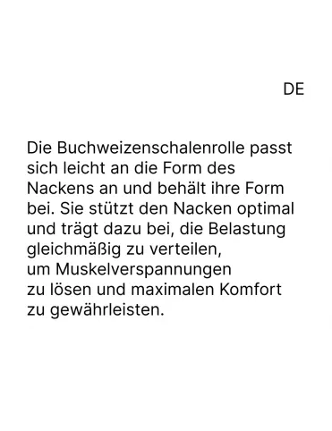 Organic Buckwheat Hull Neck Roll Pillow / Pillow for Neck / Yoga pillow / Back pillow