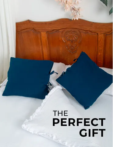 Хлопковая наволочка с завязками