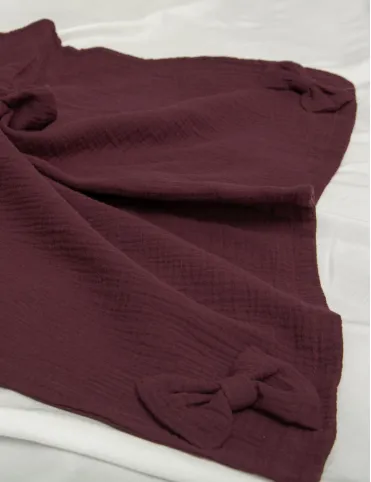 Romantisches Plaid 150x200 cm Baumwolle Musselin Carla