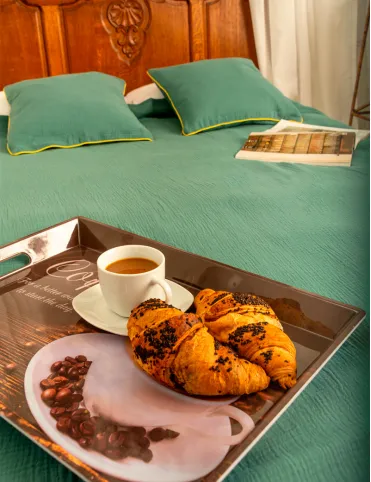 Blanket 150x200 cm cotton muslin Village