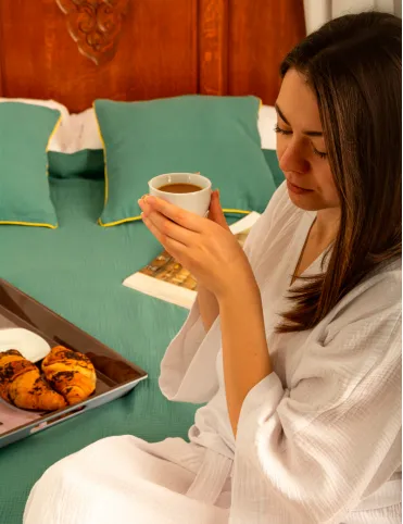 Romantisches Plaid 150x200 cm Baumwolle Musselin Carla