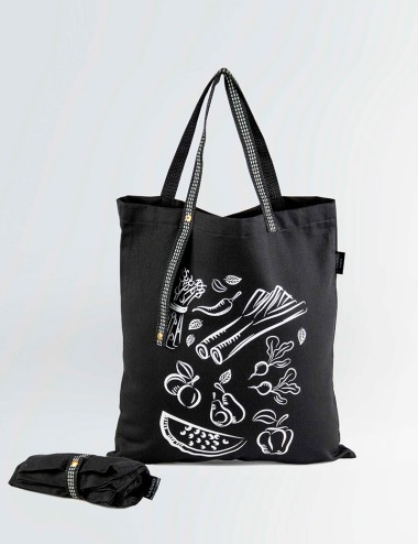 Shopping bag provence black