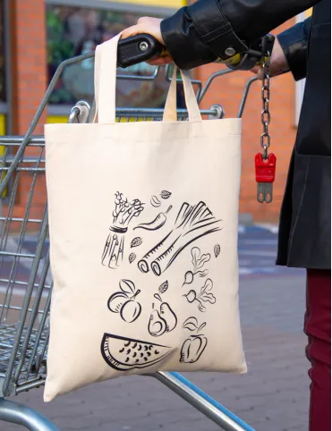 Shopping bag white Provence