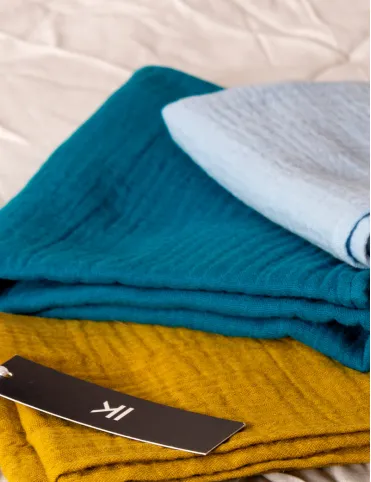 Organic cotton muslin nappy different colors set of 3 pieces