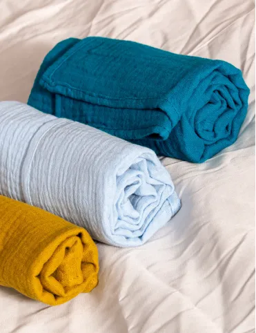 Organic cotton muslin nappy 40 x 50 cm 3 unit