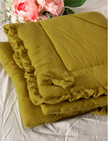 3 in 1 Baby-Umschlag / Matte / Babydecke 80x80 cm Mango Mojito