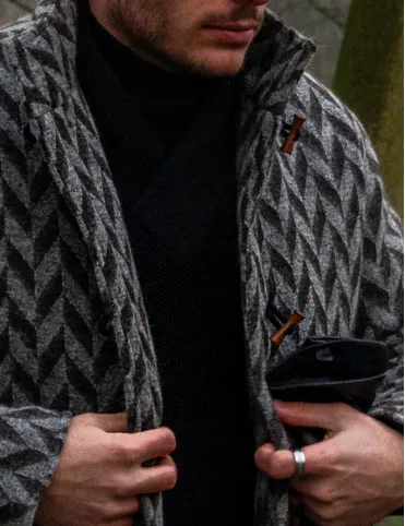 Men's Wool Jacket with Geometric Pattern | Fall-Winter | Limited Collection