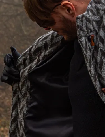 Men's Wool Jacket with Geometric Pattern | Fall-Winter | Limited Collection