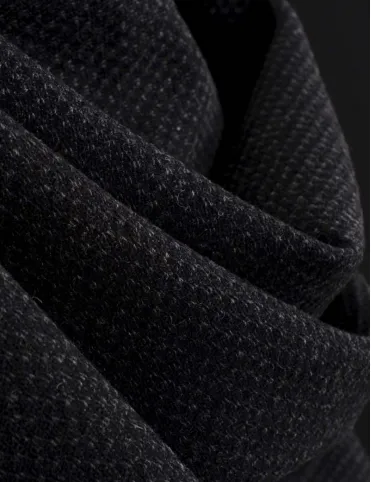 Black men's jacket with wooden decorative buttons Louis