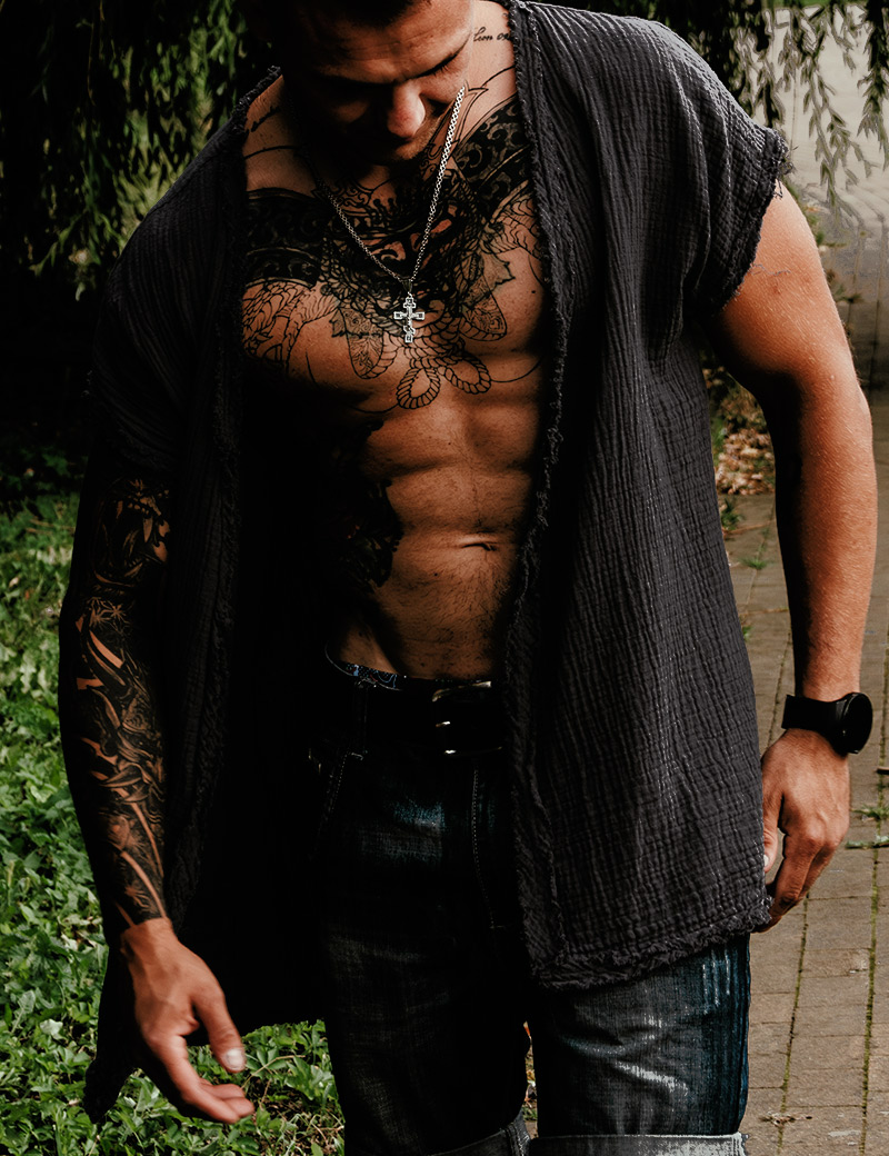 Loose fit cardigan, boho