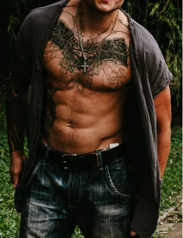 Men's boho style loose fit cardigan