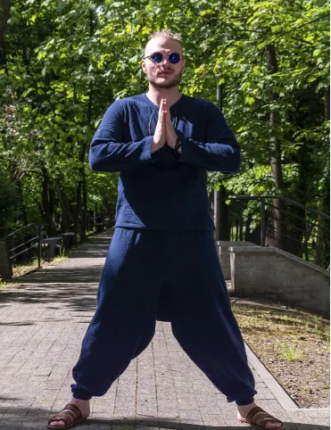 Men’s 100% Cotton Muslin Harem Pants – Boho Style, Comfort, and Freedom