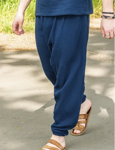 Men’s 100% Cotton Muslin Harem Pants – Boho Style, Comfort, and Freedom