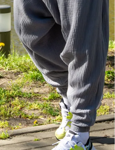 Men's harem pants with elastic waistband, lightweight harem pants, meditation and yoga clothing, Bali