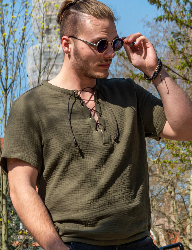 Herren-T-Shirt im  Boho Ethno-Stil, Modell Ragnar