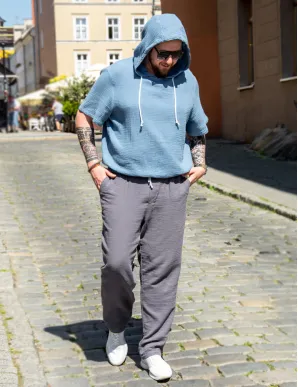 Hooded sweatshirt for men muslin