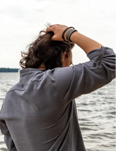 Men’s Linen-Viscose Shirt “Water Stream”