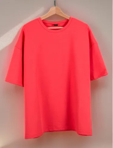 Unisex Oversize T-Shirt Basic Pink