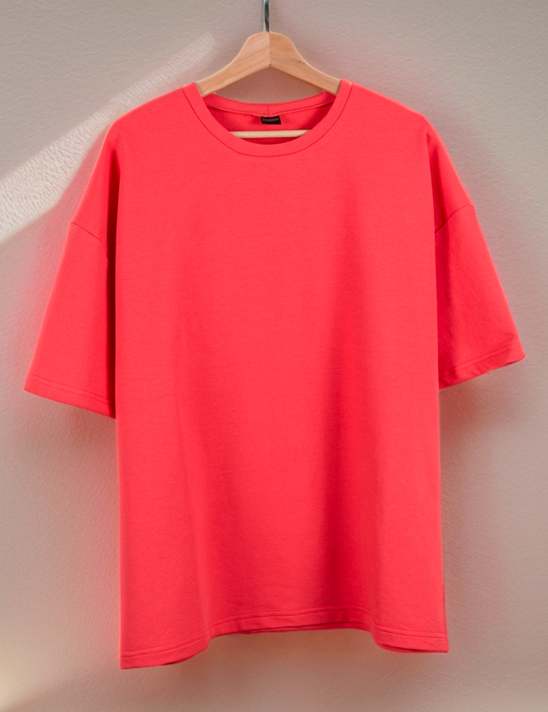 Unisex Oversize T-Shirt Basic Pink