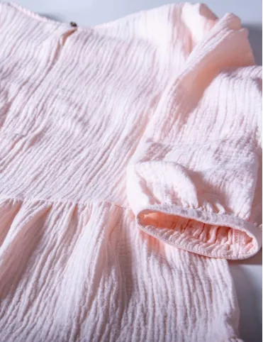 Light peach muslin dress