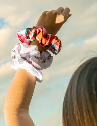 Муслиновая резинка для волос 2 шт