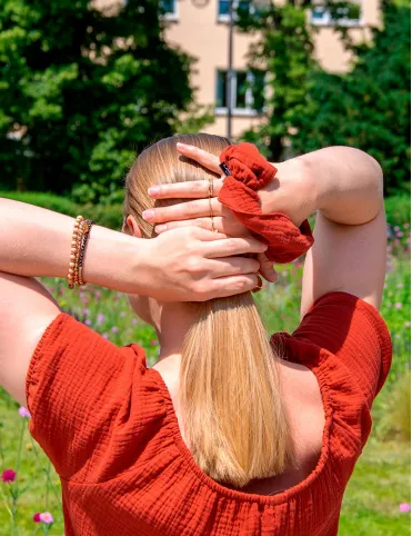 Muslin hair elastic band 2 pcs