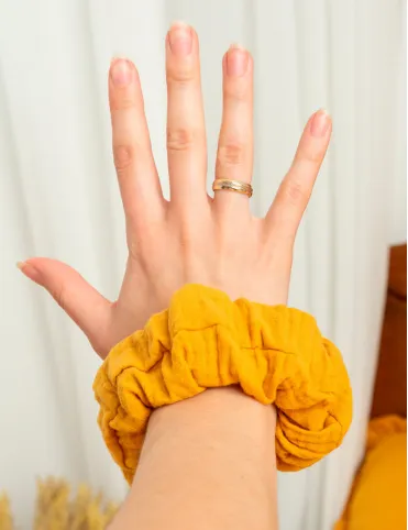 Muslin hair elastic band 2 pcs Brigitte