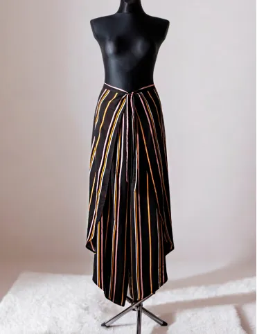 Women's wrap pants, size S-L, 100% viscose, Palazzo pants