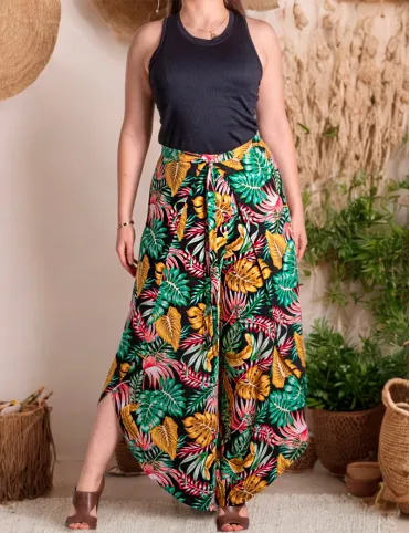 Women's wrap pants, size S-L, 100% viscose, Palazzo pants Bali