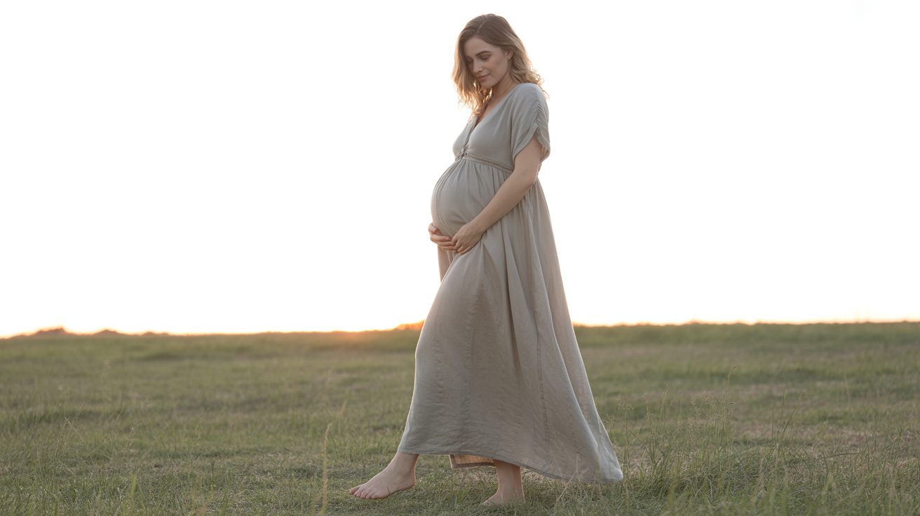 The Slow Wardrobe Guide to Long Maternity Dressing